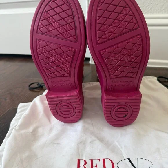 Valentino Bright Pink Rain Boot, Size 38 - Picture 3 of 4